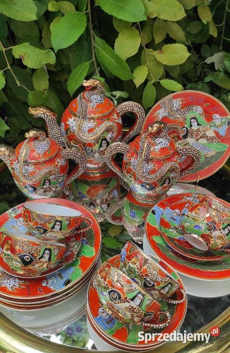 SATSUMA JAPONIA NIPPON 1920 1930 ZŁOCONY 24 K Pabianice