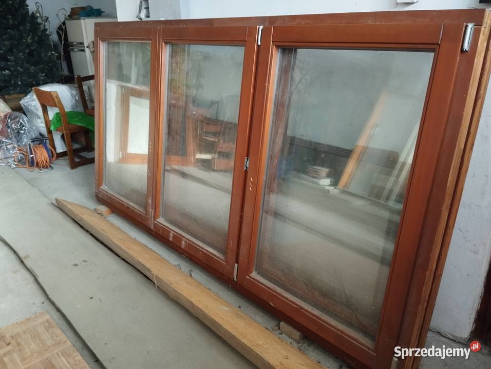 Euro okna drewniane nowe klejonka sosnowa małopolskie sprzedam