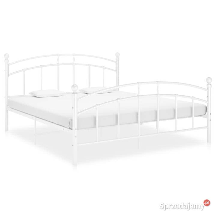 vidaXL Rama łóżka biała metalowa 180 x 200 mazowieckie