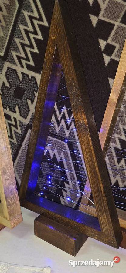 choinka drewniana led święta Warszawa sprzedam