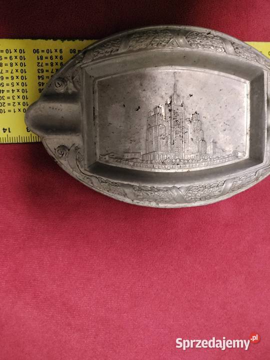 Popielniczka aluminiowa stara czasy PRL kolekcje Choszczno