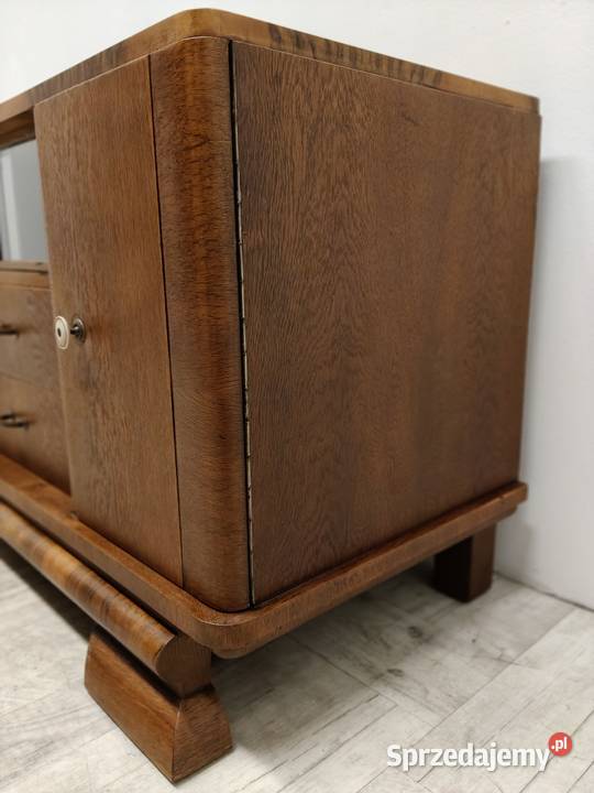 komoda art Deco lata 40te vintage design fornir Radomsko sprzedam