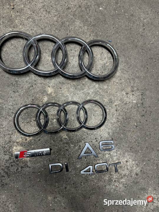 Znaczek Audi a6 c8 a7 przód tył sline oryginał