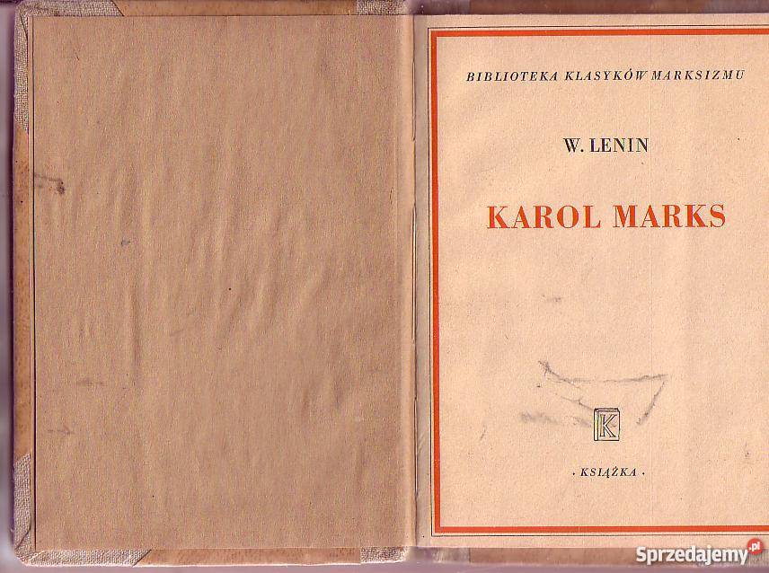 5668 KAROL MARKS WI LENIN politologia, stos. międzynarodowe Książki naukowe i popularnonaukowe Czyrna