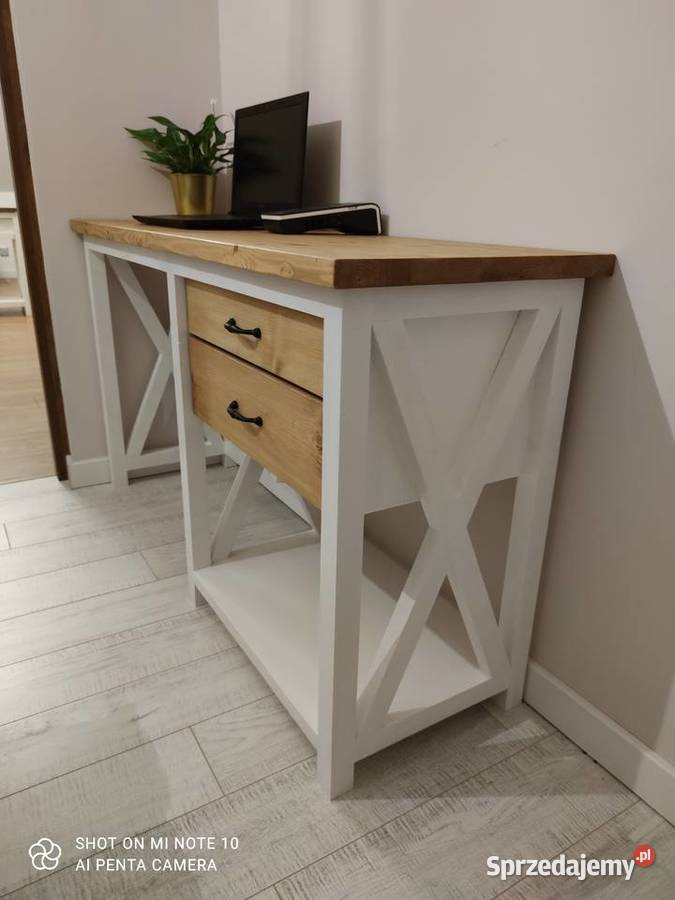 Biurko drewniane lite drewno 78cm