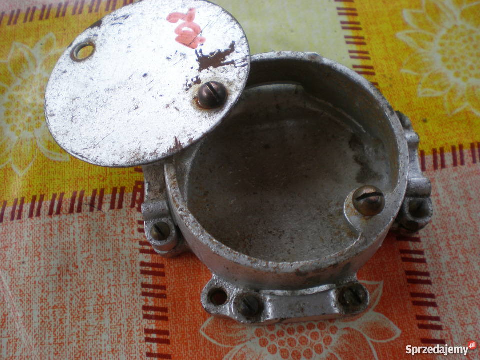 Zabytkowa puszka aluminiowarozeta retro lubuskie Gorzów Wielkopolski