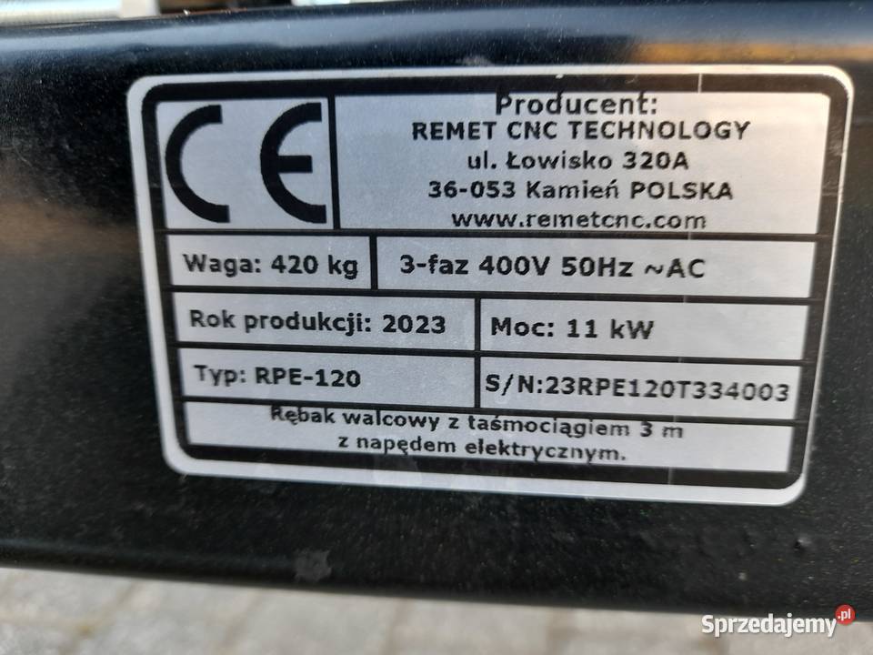 Rębak RPE120 11kwtaśmociąg 3m Polany sprzedam
