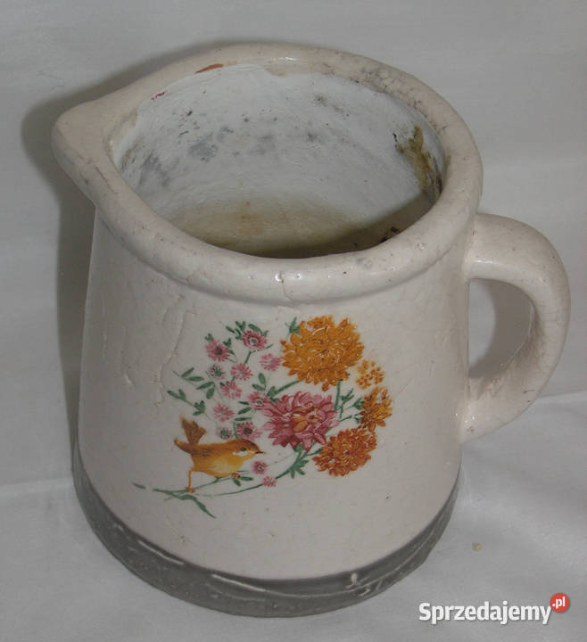 dzbanek ceramiczny z ptaszkiem rękodziełoMD Bartków sprzedam