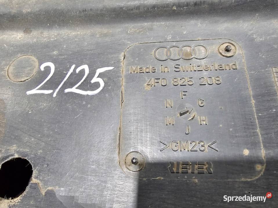 OSŁONA PODWOZIA PRAWA AUDI A6 C6 4F0825208G Części samochodowe Przystajń