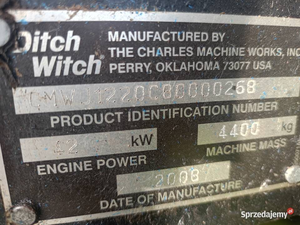 Ditch Witch JT 1220 z 2008r przewierty sterowane Szerzyny