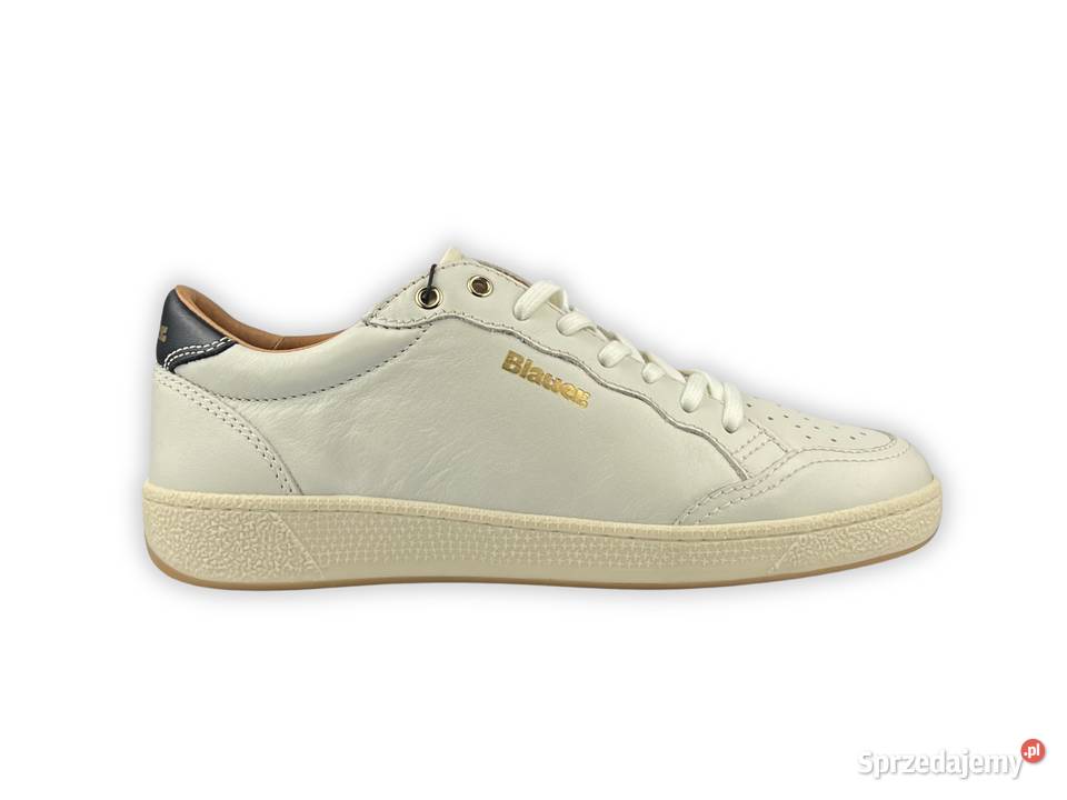 Nowe Buty Blauer USA Olympia 20 Białe Skórzane Cmolas