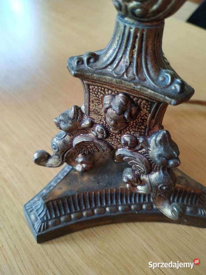 Lampka mosiężna kolumnowa antyk Białystok