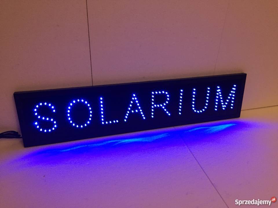 Reklama LED SOLARIUM 80x20 szyld mazowieckie Pomiechówek