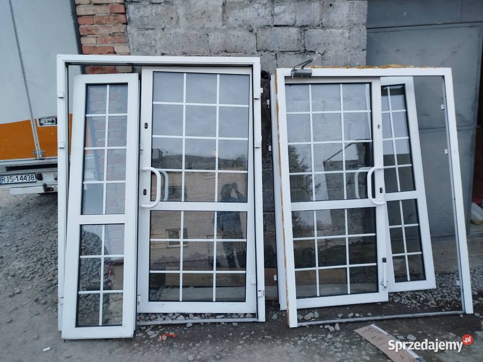 Drzwi dwuskrzydłowe aluminiowe zewnętrzne podkarpackie