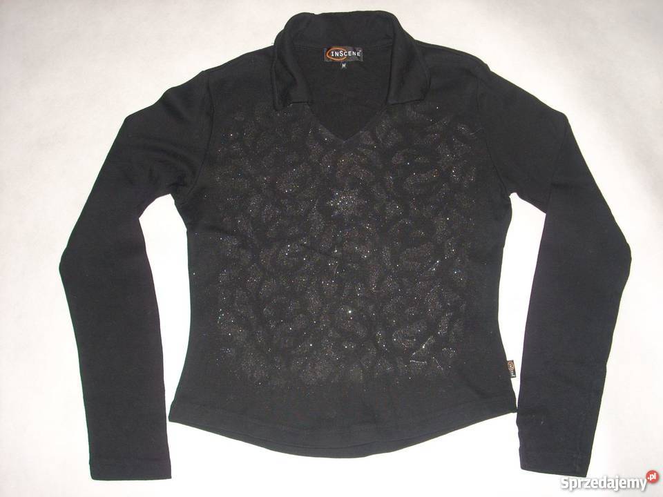 Bluzka Bluza Nadruk Brokat 36 38 S M małopolskie Nowy Sącz sprzedam