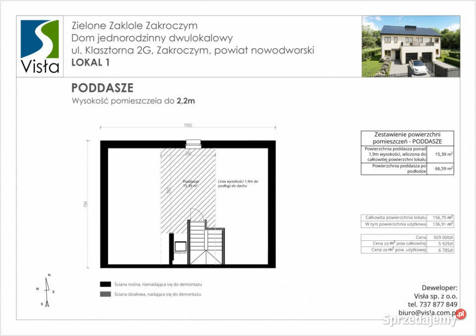 Zielone Zakole Zakroczym Energooszczędny dom sprzedam