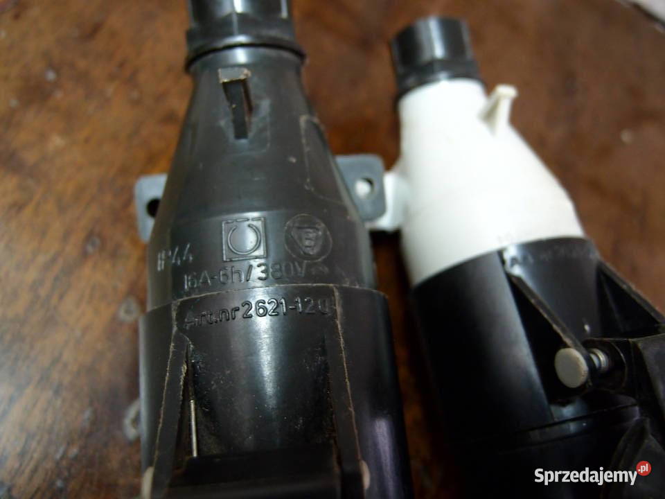 Złącze 3 fazowe siłowe zestaw gniazdo i wtyczka Łódź