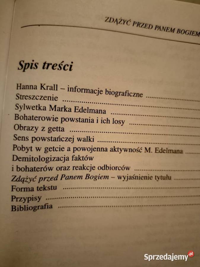 Zdążyć przed panem Bogiem najtańsze książki Warszawa