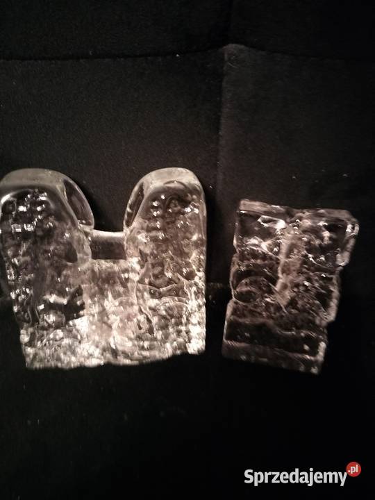 Wazonik i świecznik z grubego szkła przycisk do Pozostałe Choszczno sprzedam