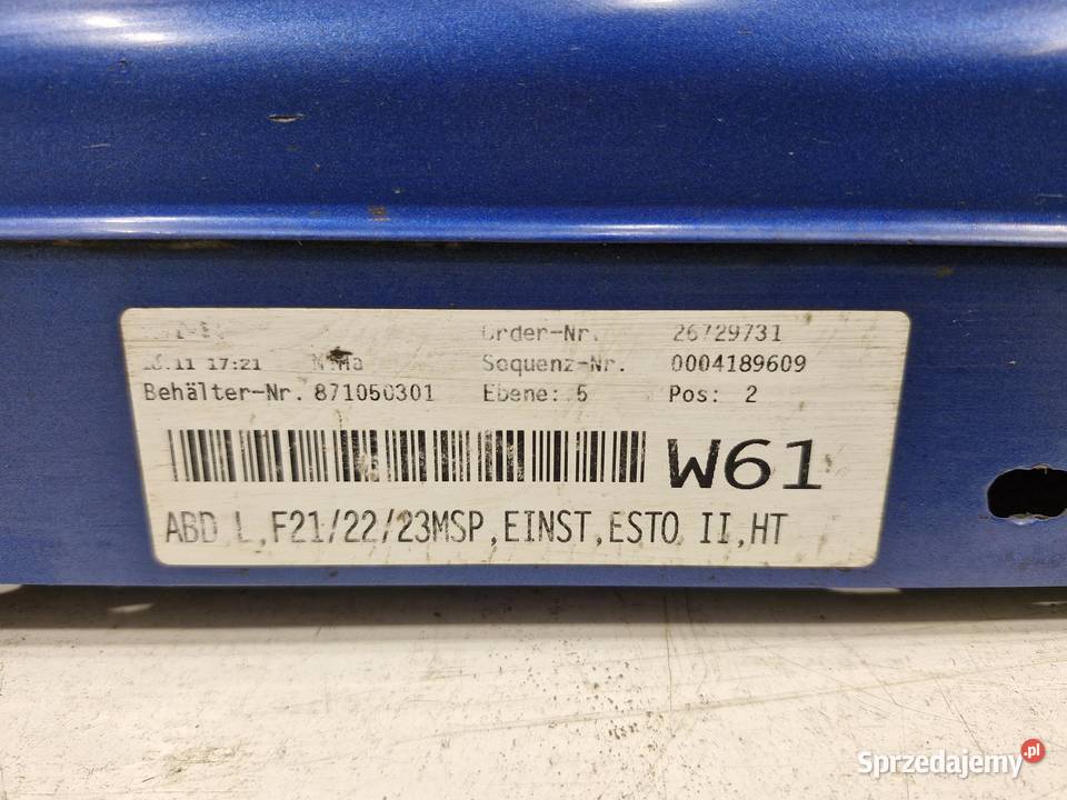 BMW F21 LISTWA NAKŁADKA PROGOWA LEWA B45 dolnośląskie sprzedam