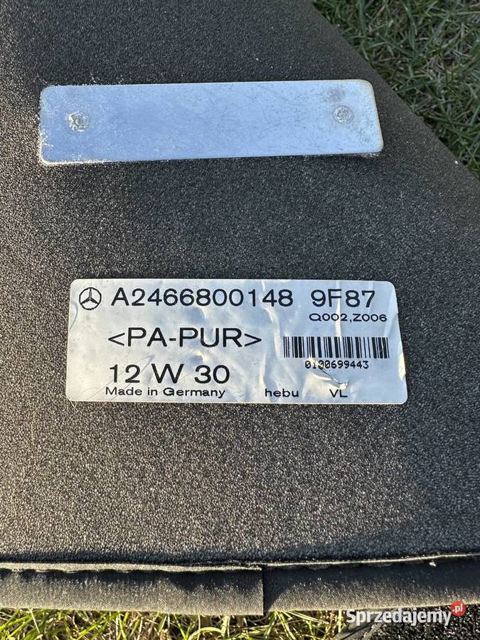 Dywaniki wycieraczki welurowe czarne Mercedes Mierzęcice