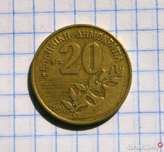 20 DRACHM 1990 GRECJA