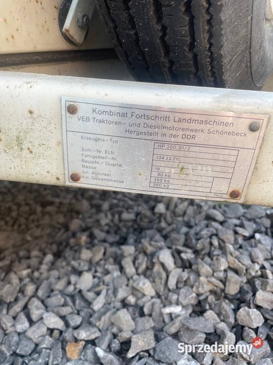 Sprzedam przyczepkę dokumenty DE burtowe Wilkowice
