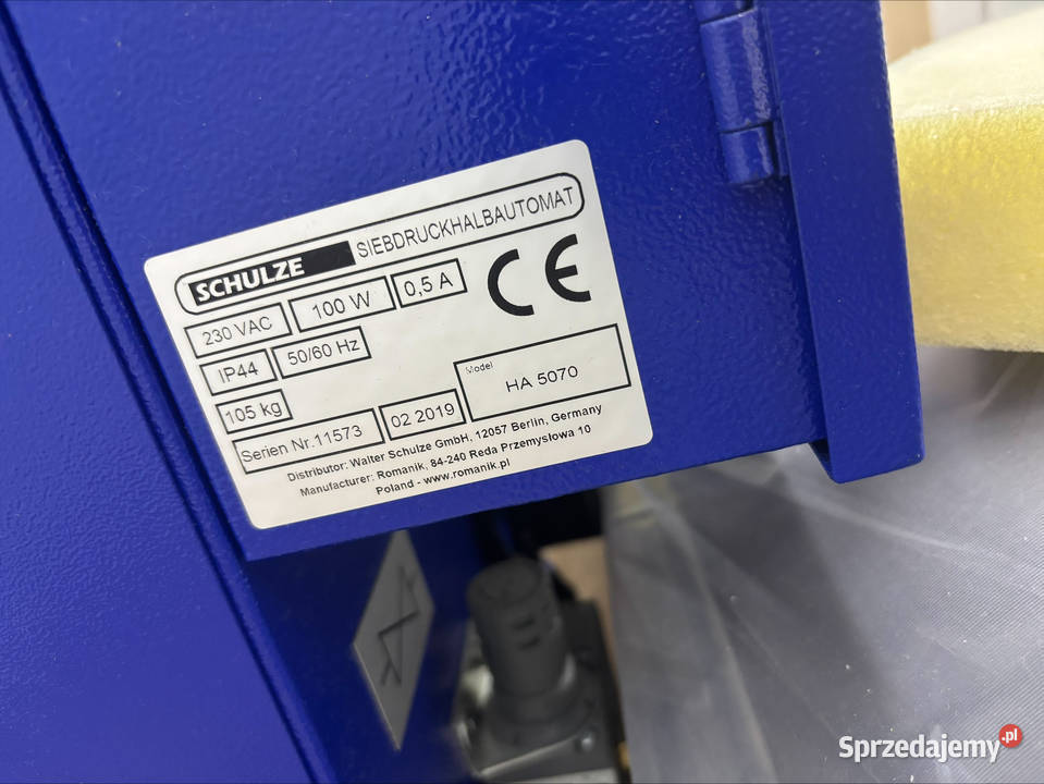 Półautomat sitodrukowy HA 5070 Nowy Sącz