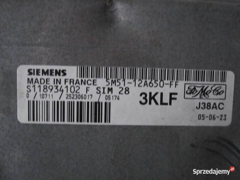 FORD FOCUS MK2 16 B komputer sterownik silnika świętokrzyskie