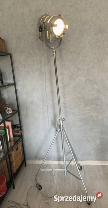 Stara lampa teatralna 1963r PRL Vintage Oświetlenie Poznań sprzedam