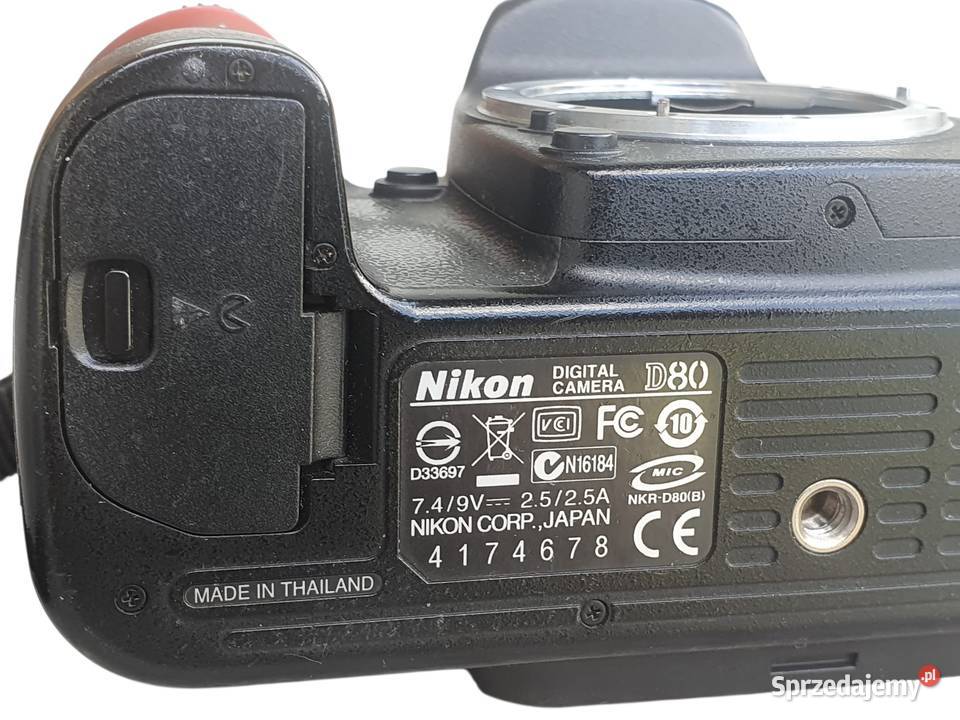 Nikon D80 Body lustrzanki cyfrowej oryginalna