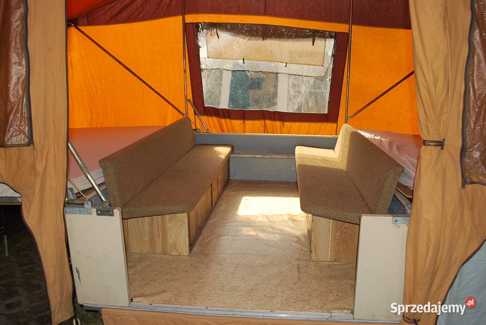 RETRO PRZYCZEPA KEMPINGOWA NAMIOTOWA SCOUT 1987