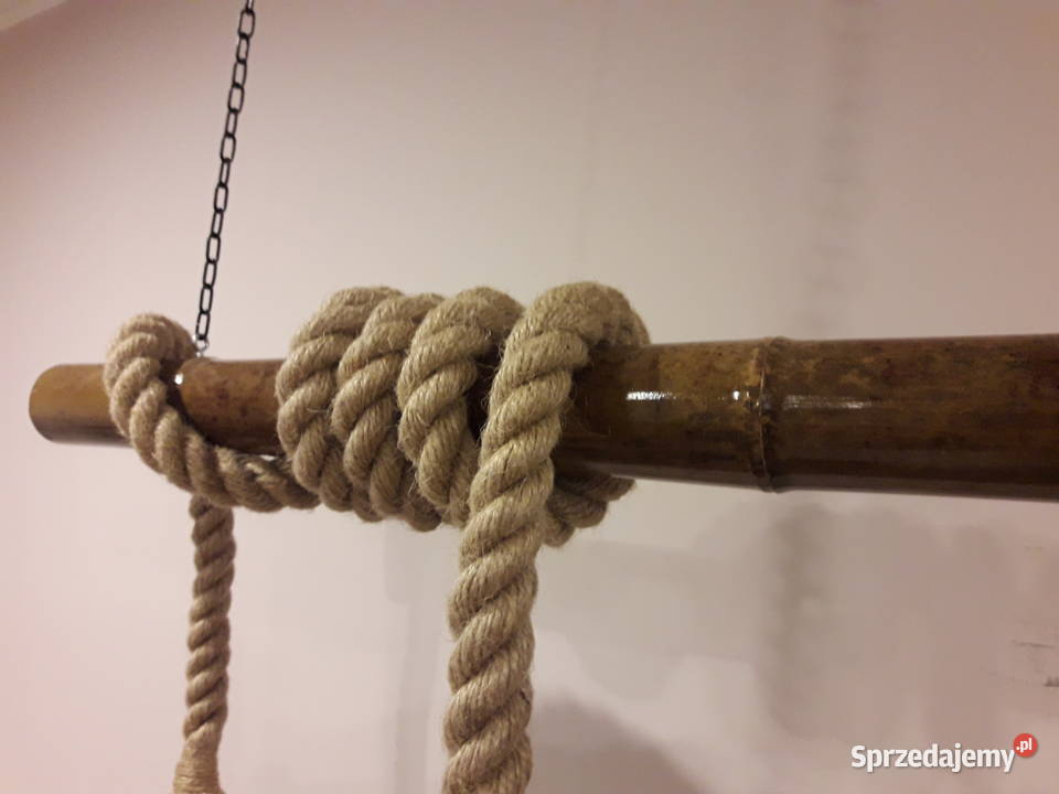 Lampa wisząca BAMBOO z liny jutowej 4xE27 Oświetlenie zachodniopomorskie
