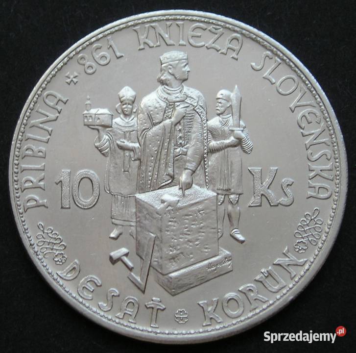 SŁOWACJA 10 Koron 1944 PRIBINA SREBRO STAN 12 łódzkie Łódź sprzedam