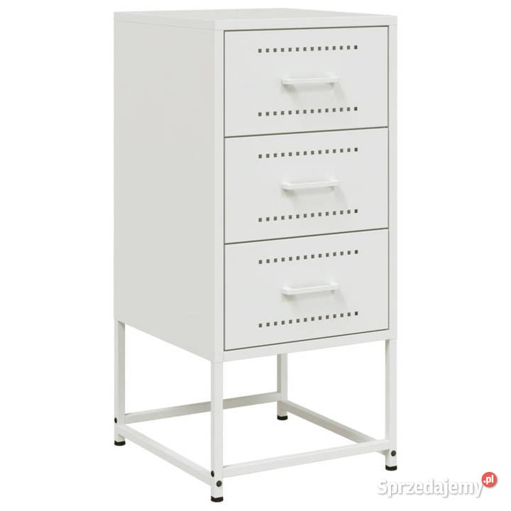 Szafka nocna biała 36x39x78 stal WM846588 Warszawa