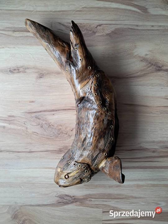 Rzeźba artystyczna w kształcie Ryby Rękodzieło pomorskie Gdańsk