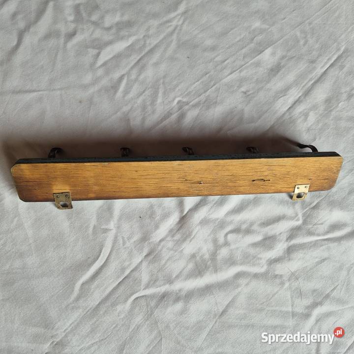 Wieszak prl vintage kuchnia 1960 z PRLu szaro Brzesko