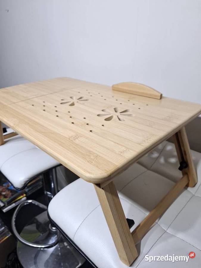 Drewniany stolik pod laptopa podstawka stoliki sprzedam
