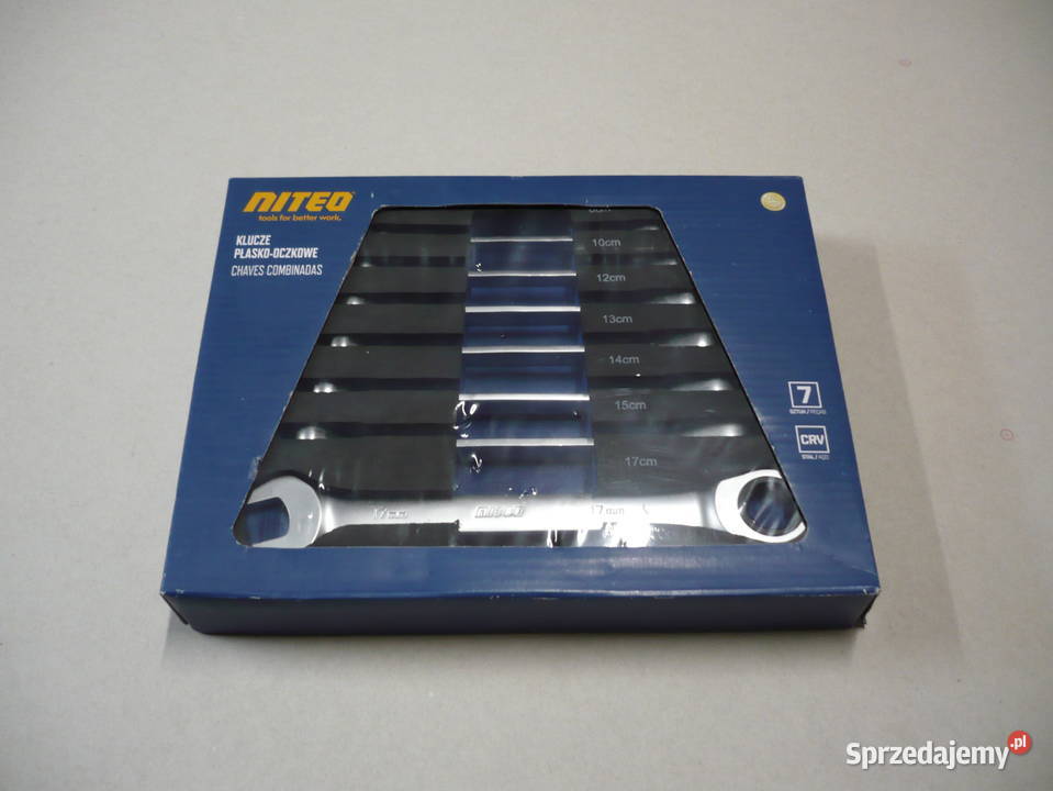 zestaw kluczy płaskooczkowych z grzechotką w sprzedam