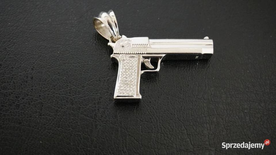 ZŁOTA ZAWIESZKA PISTOLET 22 GRAM BIAŁE ZŁOTO Warszawa sprzedam