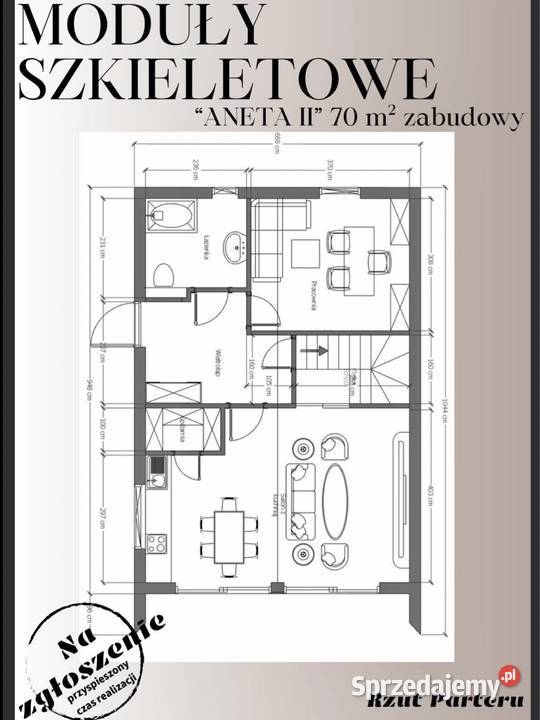 Dom na sprzedaż moduł szkieletowy Warszawa sprzedam