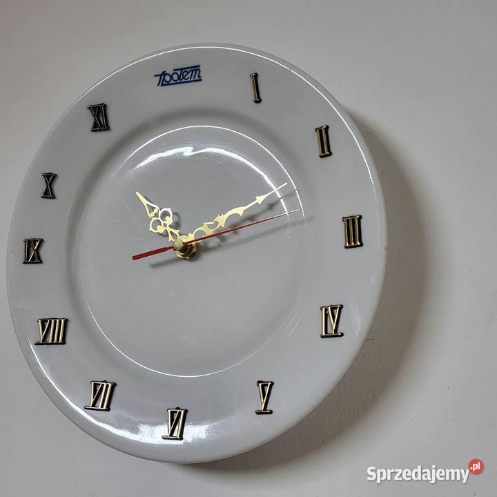 Zegar Społem PRL handmade