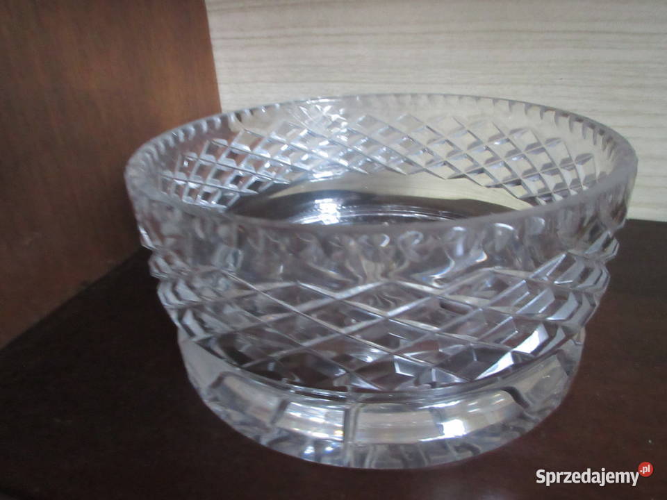 Duże półmiski salaterki kryształowe KRYSZTAŁ Słupca sprzedam