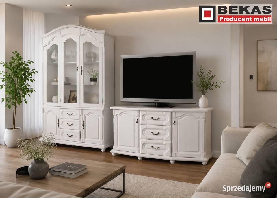 Witryna 181 Barek Bez Szprosów Ecru Bekas Meble Bydgoszcz sprzedam