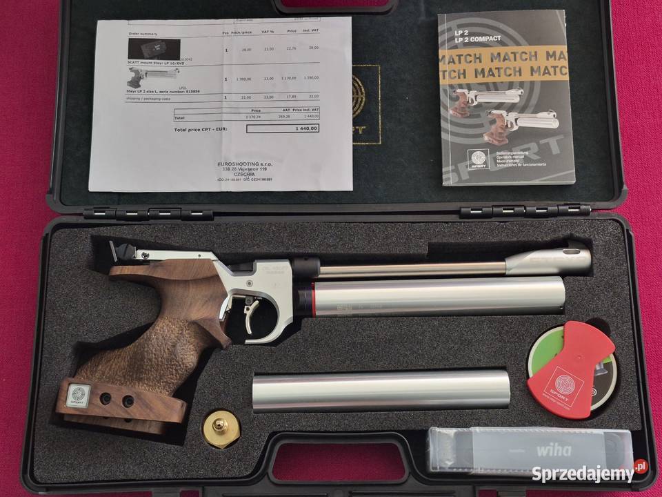 Steyr LP2 match pistolet PCP stan idealny