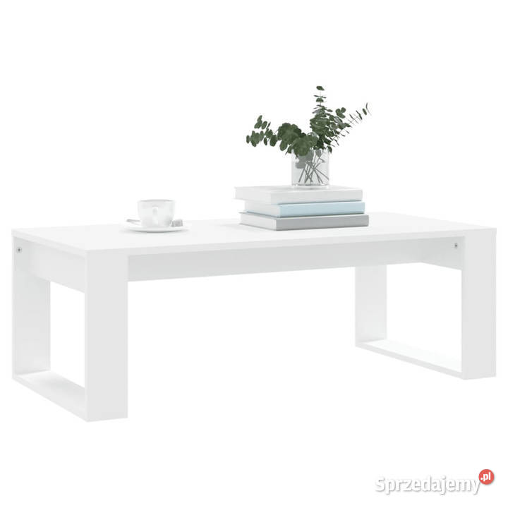 Stolik kawowy biały 102x50x35 materiał Warszawa