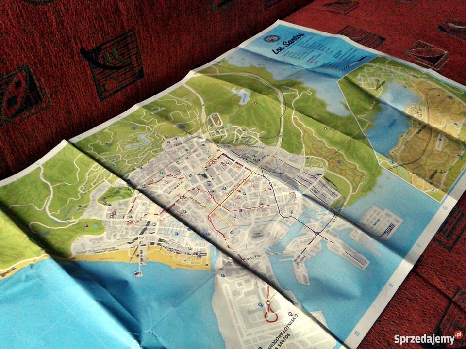 Mapa Papierowa GTA V 5 PC PS3 PS4 XBOX 360 / ONE - 7780086430