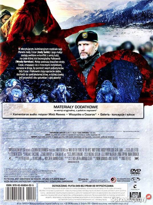 WOJNA O PLANETĘ MAŁP WOODY HARRELSON