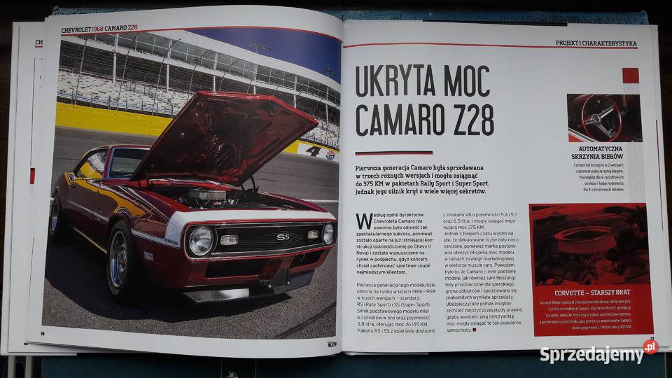 Książeczka kultowe auta Chevrolet 1968 Camaro Głuchołazy