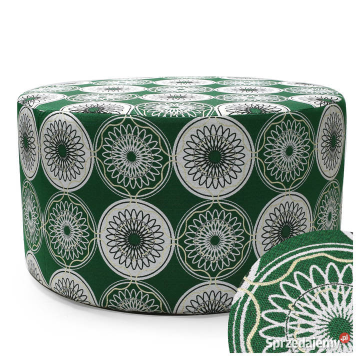 Pufa Skandynawska Okrągła 85 Duża Pluszowa Puf Kazimierz Biskupi sprzedam